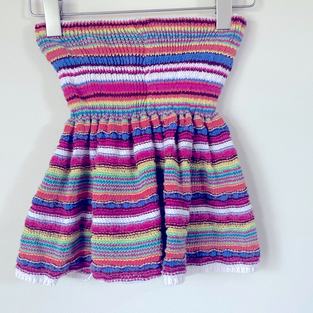 Zara multi colored rainbow knit shorts size small